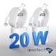 thumbnail image 1 of Cargador Superrápido para iPhone 14/13/12/11, Cable Lightning 20W, Cargador Pared USB C PD, Paquete de 2 con Cable Carga Rápida 6 y 10 Pies, Compatible con iPhone 14/14 Pro/Max/13/12/11/x/Xr/8, 1 of 10
