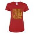 thumbnail image 1 of Straight Outta Arizona ARI Fan | Fantasy Baseball Fans | Womens Sports Graphic T-Shirt, Red, 2XL, 1 of 4