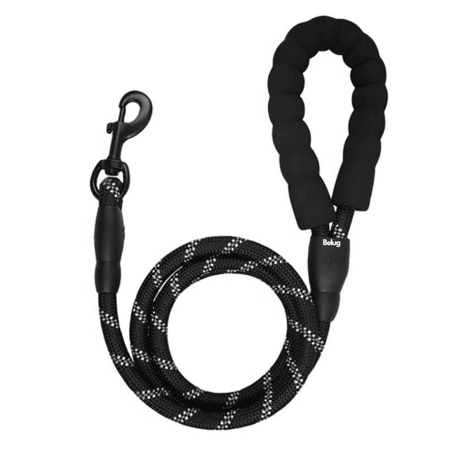 Correa Perro Resistente 1.60m Belug, Negro