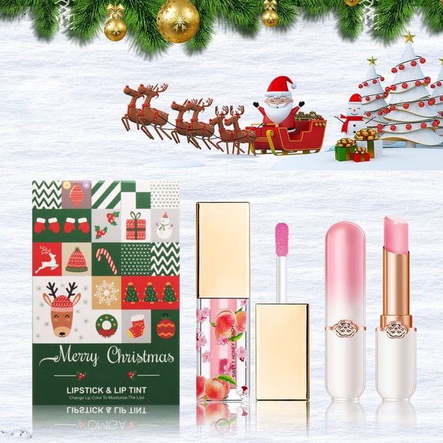 Fiudx Set Up Labiales, Caja Hidratante y Protección Labial, Dúo de Labiales Que Cambian de Color, Brillo Hidratante, Herramienta de Belleza Que Modifica La Forma, Maquillaje Diario, Diseño Ideal para