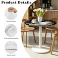thumbnail image 5 of SEANATIVE Fitted Spandex Round Cocktail Table Covers with Elastic Edge Stylish Small Round Table Topper Cap Cloths for Picnic Bar Pub Party 24'' Diameter, Cute Cat Paw Star Black, 5 of 7