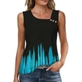 thumbnail image 3 of TaTaai Irregular Neck Button Down Sleeveless Cami for Women 2026 Casual Loose Fit Pa Vest Solid Color Printed Cutout Soft Polyester Summer Top Gift, 3 of 7