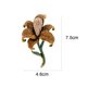 thumbnail image 3 of Broche de flor de cristal austriaco para mujer,Broche de camelia de satén de seda blanca, 3 of 3