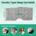 thumbnail image 2 of Wekvgz Weighted Eye Mask for Sleeping Removable Weighted Eye Cover Soft Breathable Blackout Sleeping Mask for Women and Men, 2 of 16