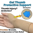 thumbnail image 5 of Guantes de compresión para pulgar y muñeca. El soporte para muñeca y mano proporciona alivio del dolor en la articulación del pulgar causado por la artritis., 5 of 5