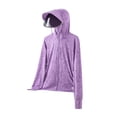 thumbnail image 3 of Chaqueta con capucha y protección solar para mujer, camisa refrescante para golf y equitación en verano 2XL, 3 of 8