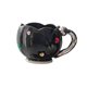 thumbnail image 1 of Taza de cerámica con forma de tulipán, taza para latte art, taza novedosa para beber, tazas para capuchino, jugo de 400 ml negro, 1 of 9