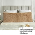 thumbnail image 3 of LIFEREVO Body Pillow Cover with Zipper Closure,Luxury Shaggy Ultra Soft Plush Faux Fur Pillowcase 20"x54" for Bed Couch,Microfiber Long Pillowshams for Adults Pregnant Women/Mother/Wife(Camel), 3 of 6