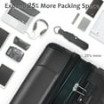 thumbnail image 5 of 2 Piece Hardside Spinner Wheel Luggage Set with Wheels and 3 Digit Combination Lock, 28" 20" 2 Size Suitcase Set, 5 of 8