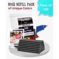 thumbnail image 7 of Black Hot Glue Gun Sticks | Colored Hot Melt Adhesive Mini Glue Gun Sticks for DIY Art Craft Repair, 100 Count, 7 of 7