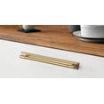 thumbnail image 6 of Goo-Ki 5" Hole Centers Champagne Bronze Cabinet Drawer Pulls with Backplate Spacer, 4 Pack Bar Pull Handles Zinc Alloy Kitchen Hardware for Cupboard, 6 of 6