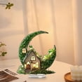 thumbnail image 4 of St. Patrick's Day Acrylic Four Leaf Clover Decoration, Green Flat Ornament for Home Party Office Decor, Holiday Tabletop Shelf Mantel Centerpiece(A), 4 of 9