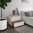 thumbnail image 4 of Nexera Porter 3-Piece Floating Platform Bedroom Set, White, Double, 4 of 7