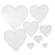 thumbnail image 5 of 8 Piezas Plantilla Sashiko Kit de Patrones de Bordado Acrílico Transparente con Diseño Geométrico y Formas de Corazón para Practicar Costura y, 5 of 9