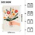 thumbnail image 2 of FORMRS 1-Subject Spiral Notebook 8" x 5" College Ruled 60 Refillable Sheet A5 Hard Cover, Yellow Cute Flower, 2 of 7