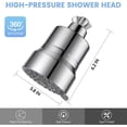 thumbnail image 3 of Filtered High Pressure Shower Head Enhanced for Water Flow and Comfort, 3 of 5