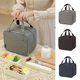 thumbnail image 3 of Bolsa De Almuerzo Negra / 22 X 14 X 18 Cm Bolsa De Almuerzo Reutilizable Para Mujeres/Hombres Bolsa De Almuerzo Aislante Bolsa De Almuerzo Aislante Para El Trabajo, La Escuela O El Picnic Doble, 3 of 3