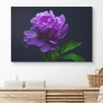 thumbnail image 2 of PixonSign Canvas Print Wall Art Bright Violet on Black Background Botanical Plants Photography Modern Art Contemporary Portrait Colorful Multicolor Ultra for Living Room, Bedroom, Office - 32x48, 2 of 5