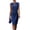 Dark Blue#210, variant on Women's Sheath Dress Keyhole Neck Pencil Work Sleeveless Professional Office Dresses Midi Wedding Guest Dress Green M