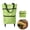 Black, variant on Foldable Shopping Trolley on Wheels Heavy-Duty Waterproof Oxford Fabric Collapsible Grocery Bag with Silent Wheels Rolling Shopping Cart