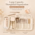 thumbnail image 5 of Travel Makeup Brush Holder Bag Roll-Up Cosmetic Organizer Case, Portable Foldable Makeup Storage Bag for Women, 5 of 6