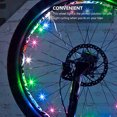 thumbnail image 4 of FONDOTIN 1 Pce Lampe de Roue de Vélo à Fil Noir avec Installation Facile et Charge USB, 4 of 7