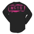 thumbnail image 3 of Women's Fanatics  Black New York Mets Neon Jersey Long Sleeve T-Shirt, 3 of 3