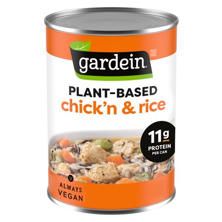 Gardein Plant-Based Chick'n & Rice Soup, Vegan, 15 oz.