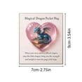 thumbnail image 2 of Magical Dragon Pocket Card Hug Gift, Exquisite Compact Commemorative Present, Comforting Pocket-sized Keepsake, Thoughtful Small Gift for Special Occasions and Daily Cheer, 2.75*3.54in, B, 2 of 6