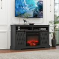 thumbnail image 2 of GVN TV Stand, Entertainment Center,Fireplace Tv Stand For Tvs Up To 65", Entertainment Center With 23" Electric Fireplace, 2 of 12