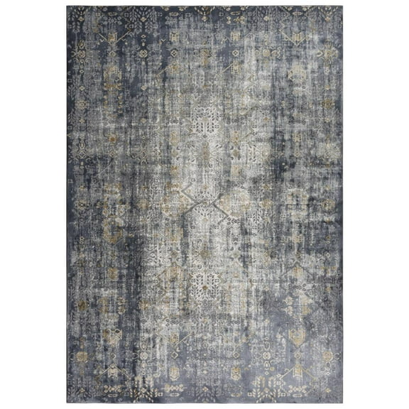 Alora Decor Spring 7'10" x 9'10" Gold/Charcoal/Black/Gray/Brown Rug