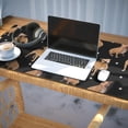 thumbnail image 3 of Long Mouse Pads for Desk,Pitbull Dog and Footprint Desk Mats on Top Of Desks, Desk Mouse Pad Extra Large with 3mm Non-Slip Base and Stitched Edge for Gaming,Office,Work,Home 35.4"x15.7", 3 of 6