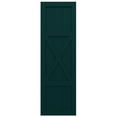 thumbnail image 5 of Ekena Millwork 12"W x 27"H True Fit PVC Center X-Board Farmhouse Fixed Mount Shutters, Thermal Green (Per Pair - Hardware Not Included), 5 of 7