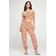 thumbnail image 1 of Loungwear Oxido Jogger Leopard Top Hombro Descubierto Pants Talla Chico, ,Miley+Molly Miley+Molly M5644ST, 1 of 2