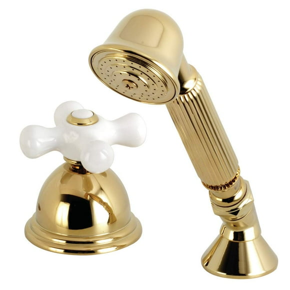 Kingston Brass KSK3352PXTR Transfer Valve Set For Roman Tub Filler, Polished Brass