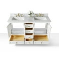 thumbnail image 4 of Ancerre Designs Audrey 60" Wood Bathroom Vanity Set with Gold Hardware in White, 4 of 6