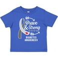 thumbnail image 3 of Inktastic Diabetes Awareness Brave and Strong Boys or Girls Toddler T-Shirt, 3 of 5