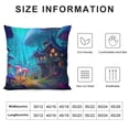 thumbnail image 5 of Nawypu  Psychedelic Mushroom Pillowcase Trippy Colorful Abstract Pattern Throw Pillow Covers Home Decor for Living Room Bedroom Dorm 20x30 Inch, 5 of 5