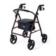 thumbnail image 1 of Andador de acero Medline para adultos con movilidad reducida, color burdeos, capacidad de peso de 168 kg, ruedas de 20 cm, plegable, asas ajustables, andador con ruedas para personas mayores., 1 of 5