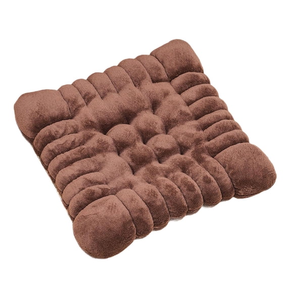Fzaqwen Plush Floor Cushion Comfortable Chair Cushion Floor Cushion for Office Sofa Home Square Brown