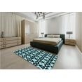 thumbnail image 5 of Ahgly Company Machine Washable Indoor Rectangle Transitional Blue Lagoon Blue Area Rugs, 7' x 10', 5 of 7