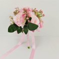 thumbnail image 1 of Ramo de rosas artificiales, Flores falsas de seda Gypsophila, florero de Mesa para el hogar, decoración de boda, manualidades, 1 of 4
