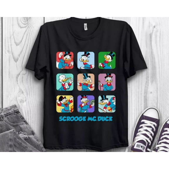 Disney Scrooge McDuck Ducktales Character Unisex Adult Shirt Kid Tee 053