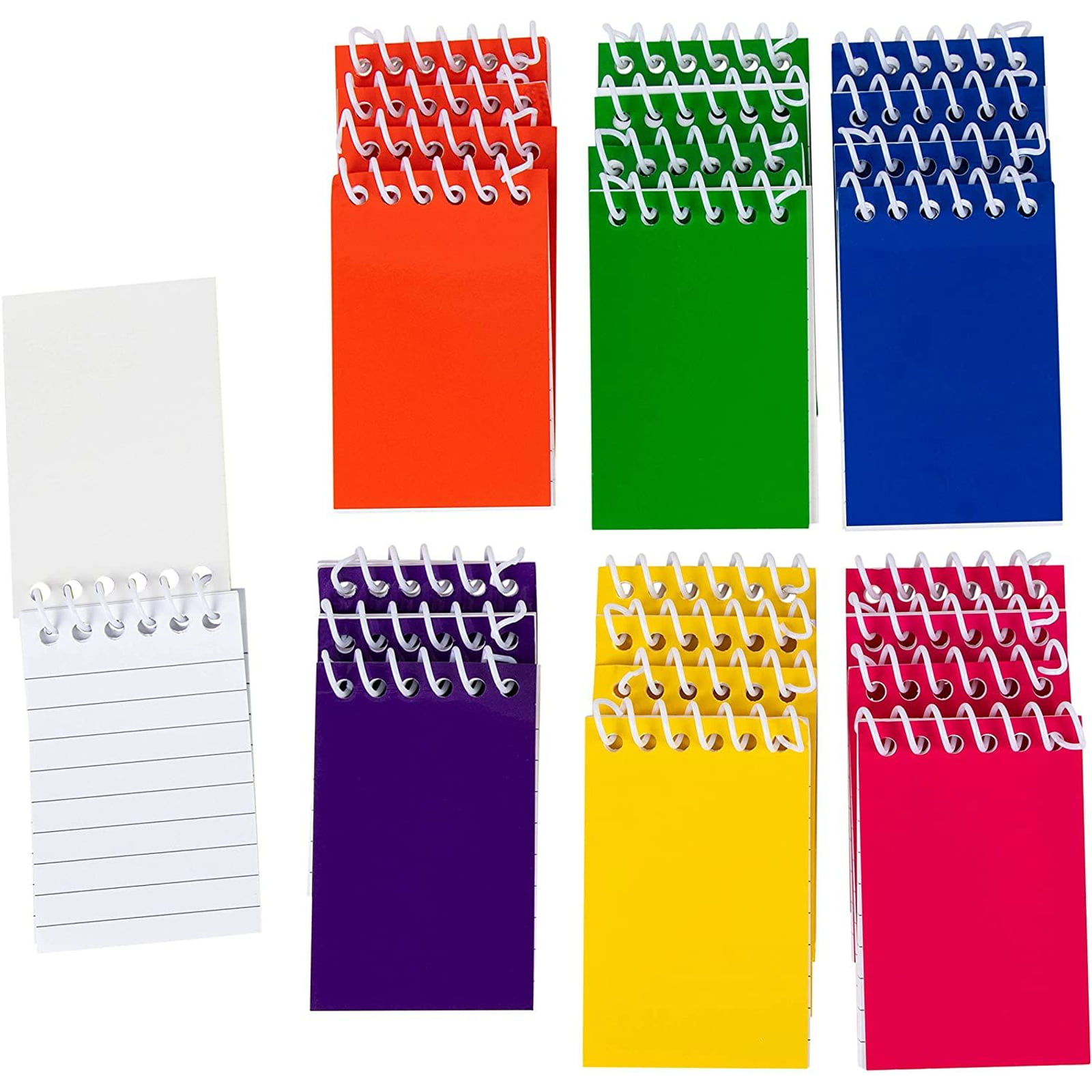 A7 Memo Pads Notebooks Small Pocket Sized Notepad Ruled Lined Pages Stationery