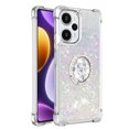 thumbnail image 2 of Funda para Xiaomi POCO F5 5G con Brillo Líquido Flotante, Purpurina, Parachoques y Anillo Giratorio Soporte, 2 of 5