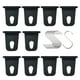 thumbnail image 1 of 10 ganchos para toldo, ganchos en forma de S, ganchos para toldo, ganchos para luz de toldo de Camping Negro, 1 of 8