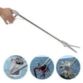 thumbnail image 3 of PinZas para Cangrejo, PinZas Multifuncionales de Acero inoxidable de 30 Pulgadas, Pinzas Largas, Pinzas Largas Portátiles para Pescado, Equipo para Cangrejo, Pulpo, Mariscos, 3 of 7