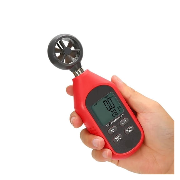 Handheld Anemometer Digital Wind Speed Measurement Temperature Tester LCD Display Air Flow Speed