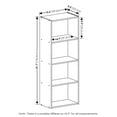 thumbnail image 3 of Furinno Luder 4-Tier Open Shelf Bookcase, Light Blue/White, 3 of 6
