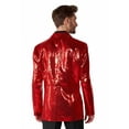 thumbnail image 4 of Suitmeister Blazer Rouge à Sequins pour Hommes, 4 of 5